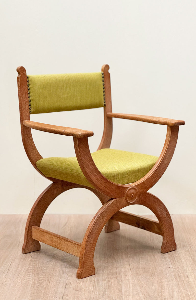 Original Henning Kjærnulf Kurul Chair, Denmark, 1970's