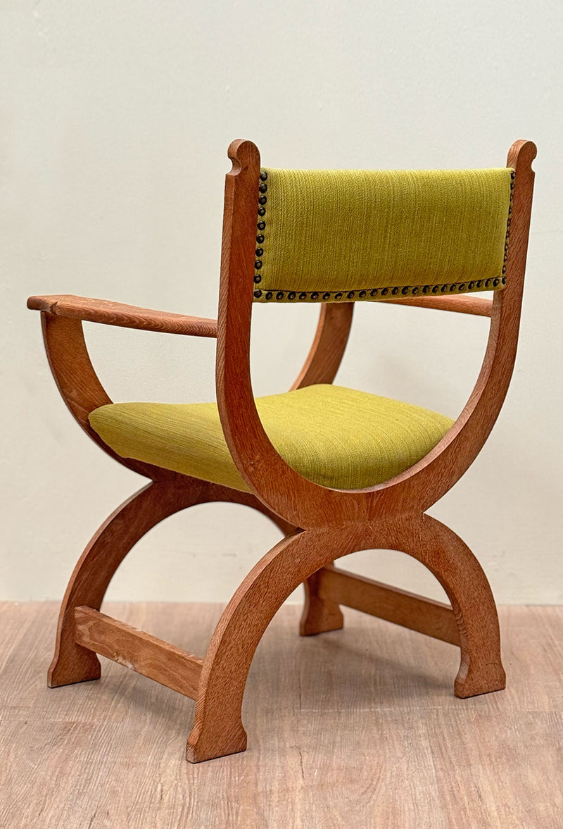 Original Henning Kjærnulf Kurul Chair, Denmark, 1970's