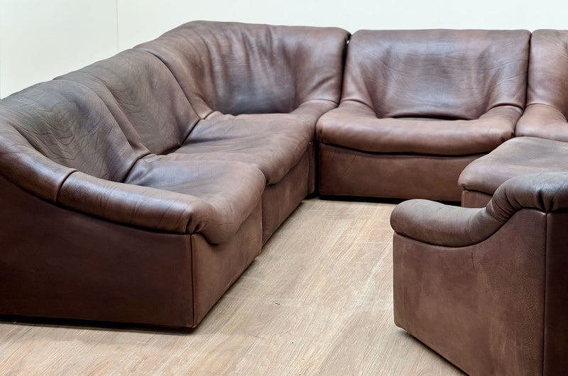 Modular Lounge Set by De Sede DS 46  Buffalo leather, 1970's