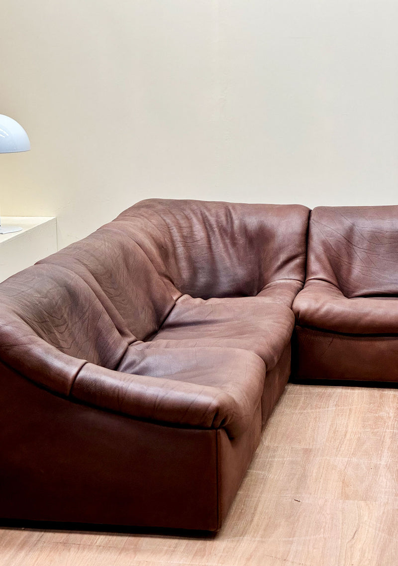 Modular Lounge Set by De Sede DS 46  Buffalo leather, 1970's