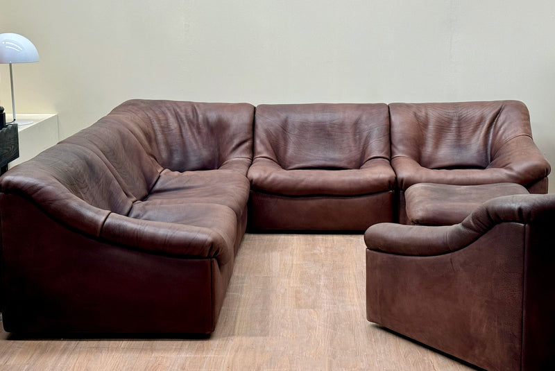 Modular Lounge Set by De Sede DS 46  Buffalo leather, 1970's