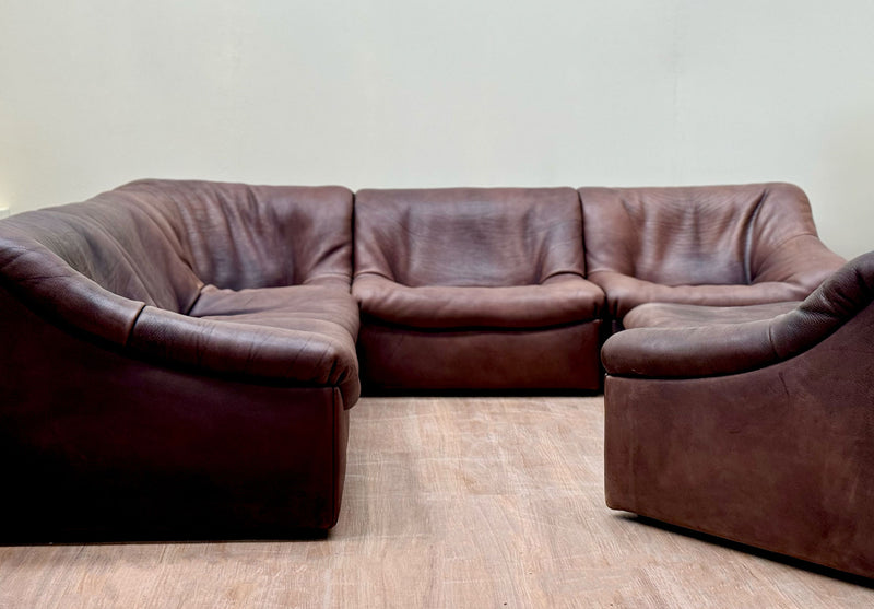 Modular Lounge Set by De Sede DS 46  Buffalo leather, 1970's