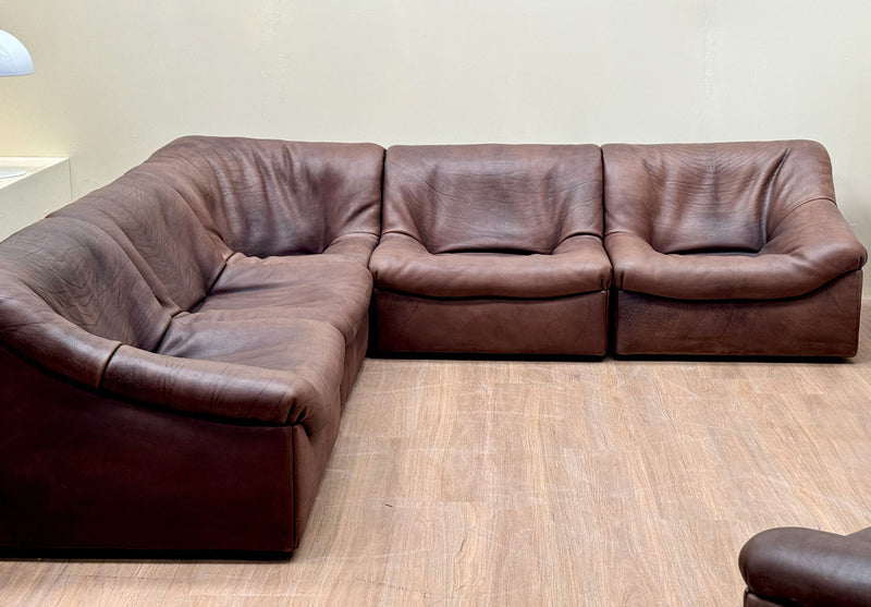 Modular Lounge Set by De Sede DS 46  Buffalo leather, 1970's