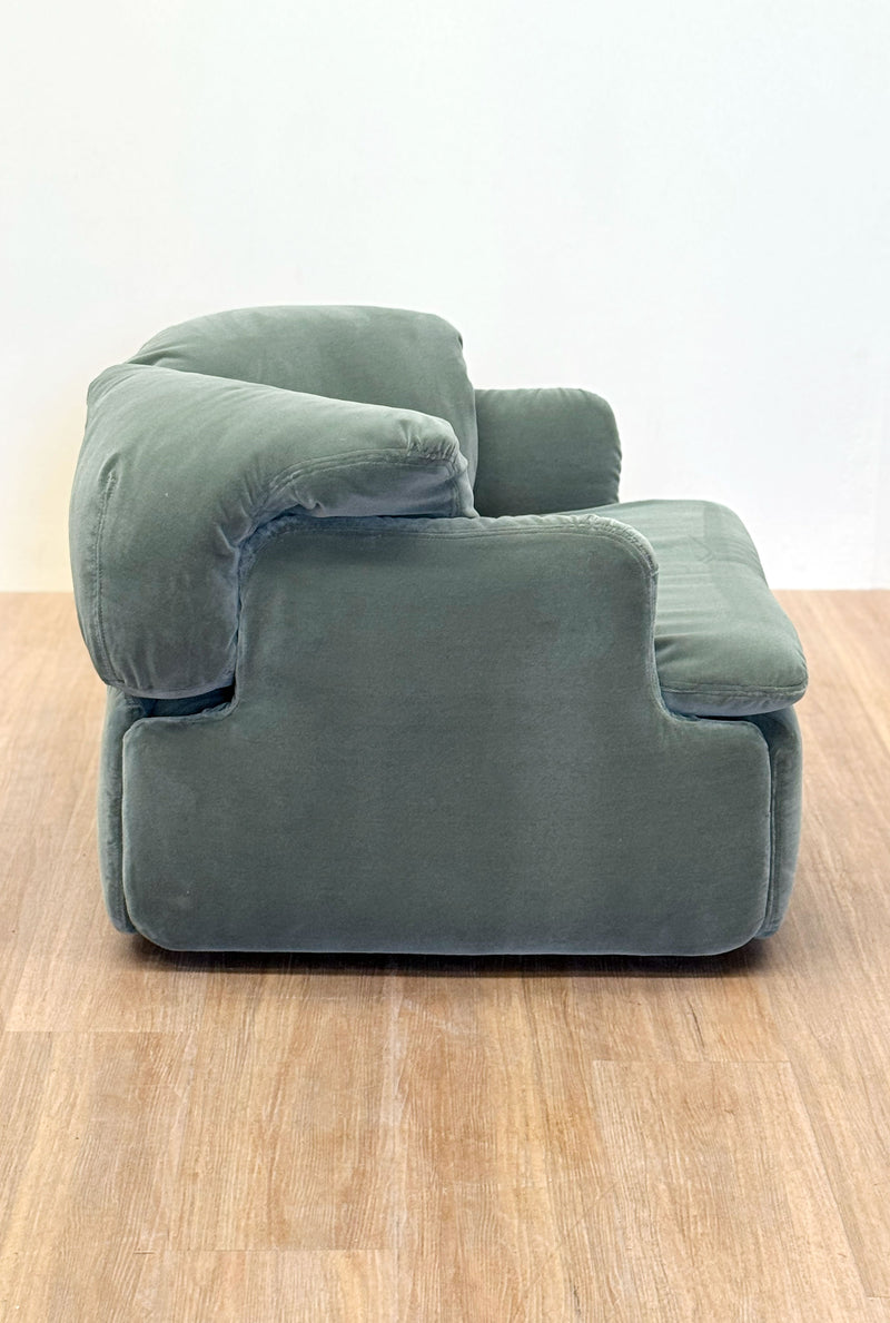 Confidential Armchair by Alberto Rosselli for Saporiti, Italian, 1972's