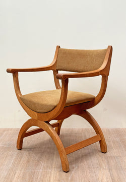 Henning Kjærnulf Kurul Chair, Denmark, 1970's