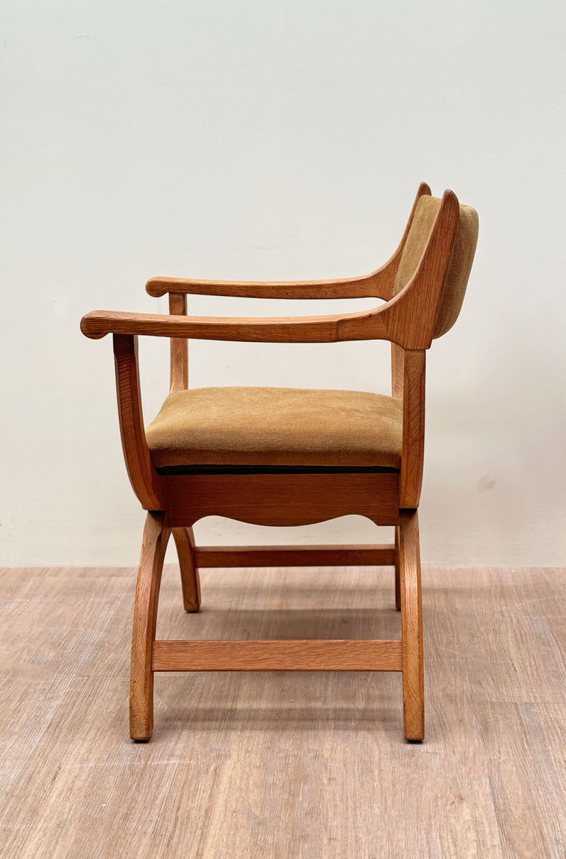 Henning Kjærnulf Kurul Chair, Denmark, 1970's