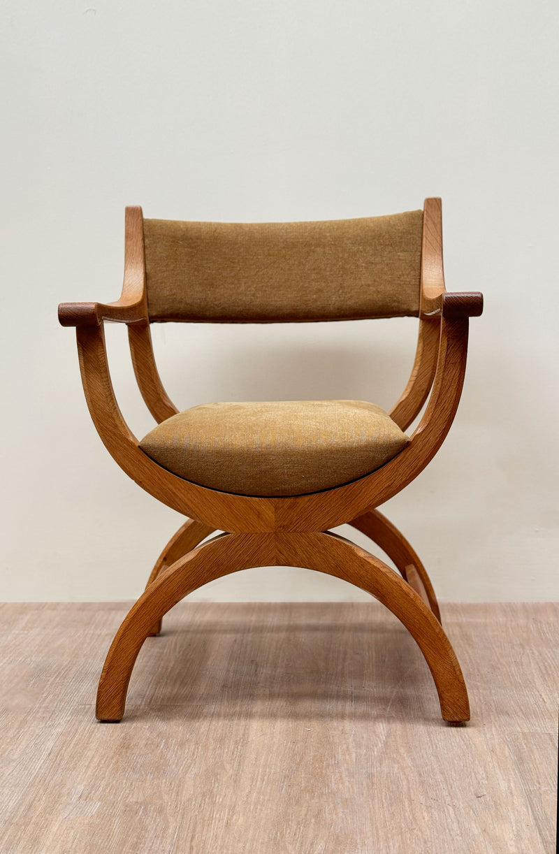 Henning Kjærnulf Kurul Chair, Denmark, 1970's