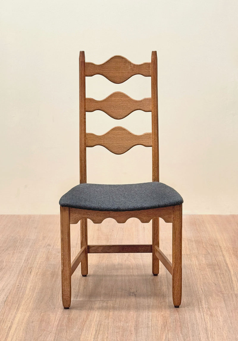 Henning Kjærnulf Ladder Razor Dining Chairs, Denmark, 1960s