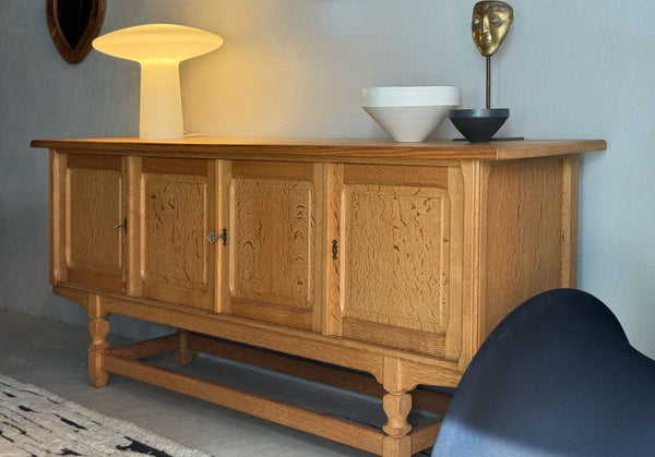 Sideboard in Solid Acid Oak, Denmark, 1960's