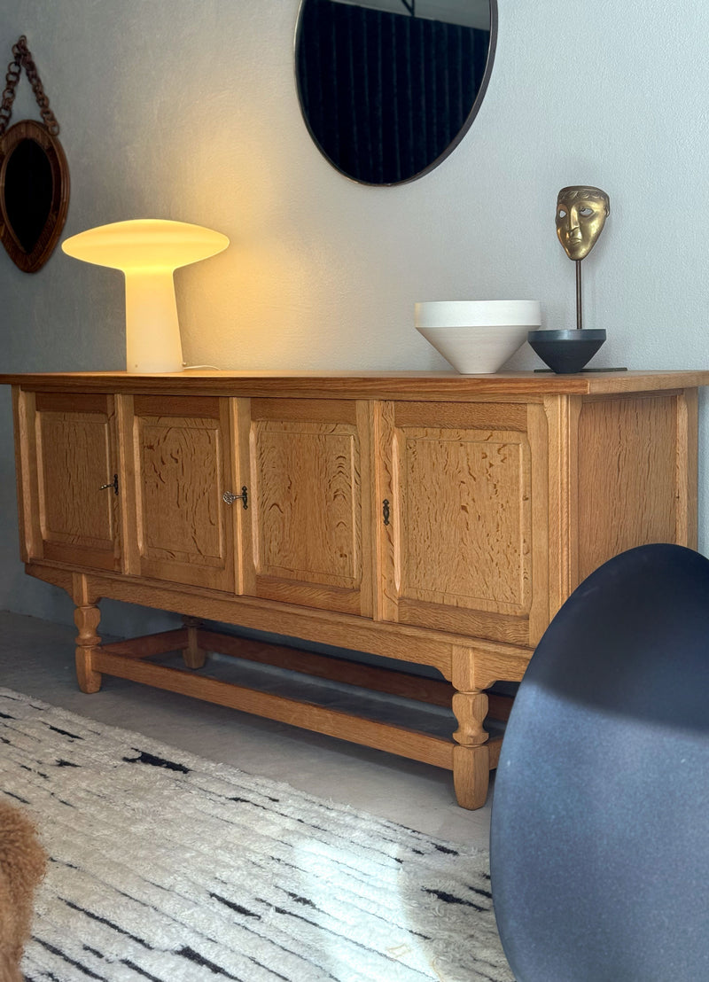 Sideboard in Solid Acid Oak, Denmark, 1960's