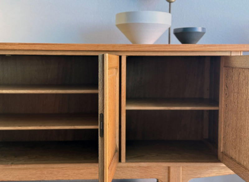 Sideboard in Solid Acid Oak, Denmark, 1960's