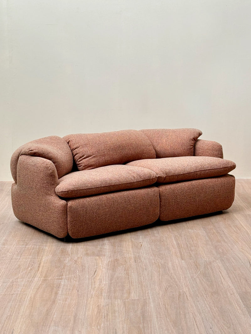 Two Seat Sofa by Alberto Rosselli for Saporiti, Italian, 1970's