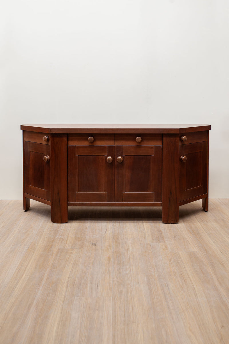 Silvio Coppola for Bernini Sideboard in Walnut, Italian 1960's