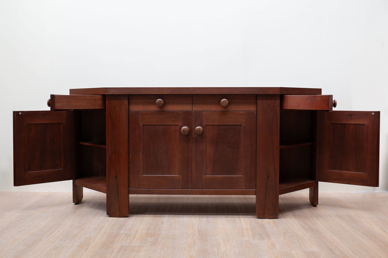 Silvio Coppola for Bernini Sideboard in Walnut, Italian 1960's