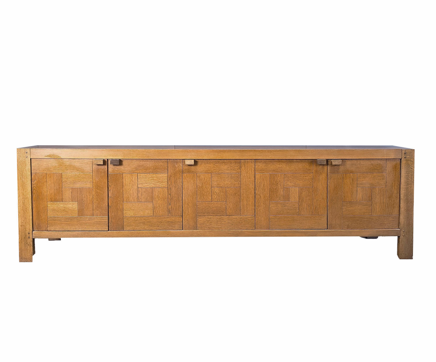 Belgian Graphic Oak Sideboard by Frans Defour, 1970's