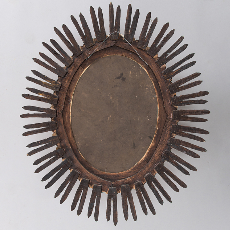 Spanish Colonial Sunburst Mirror, Late 20th Century