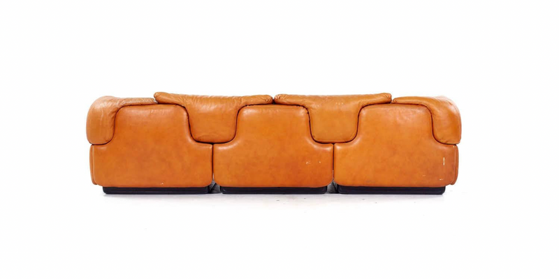 Three Seat Sofa by Alberto Rosselli for Saporiti, Italian, 1970's