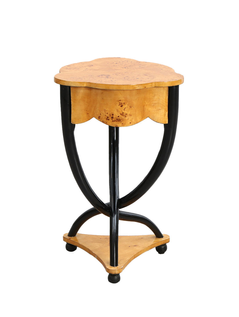 Birch, Art Deco Side Table, Scandinavian