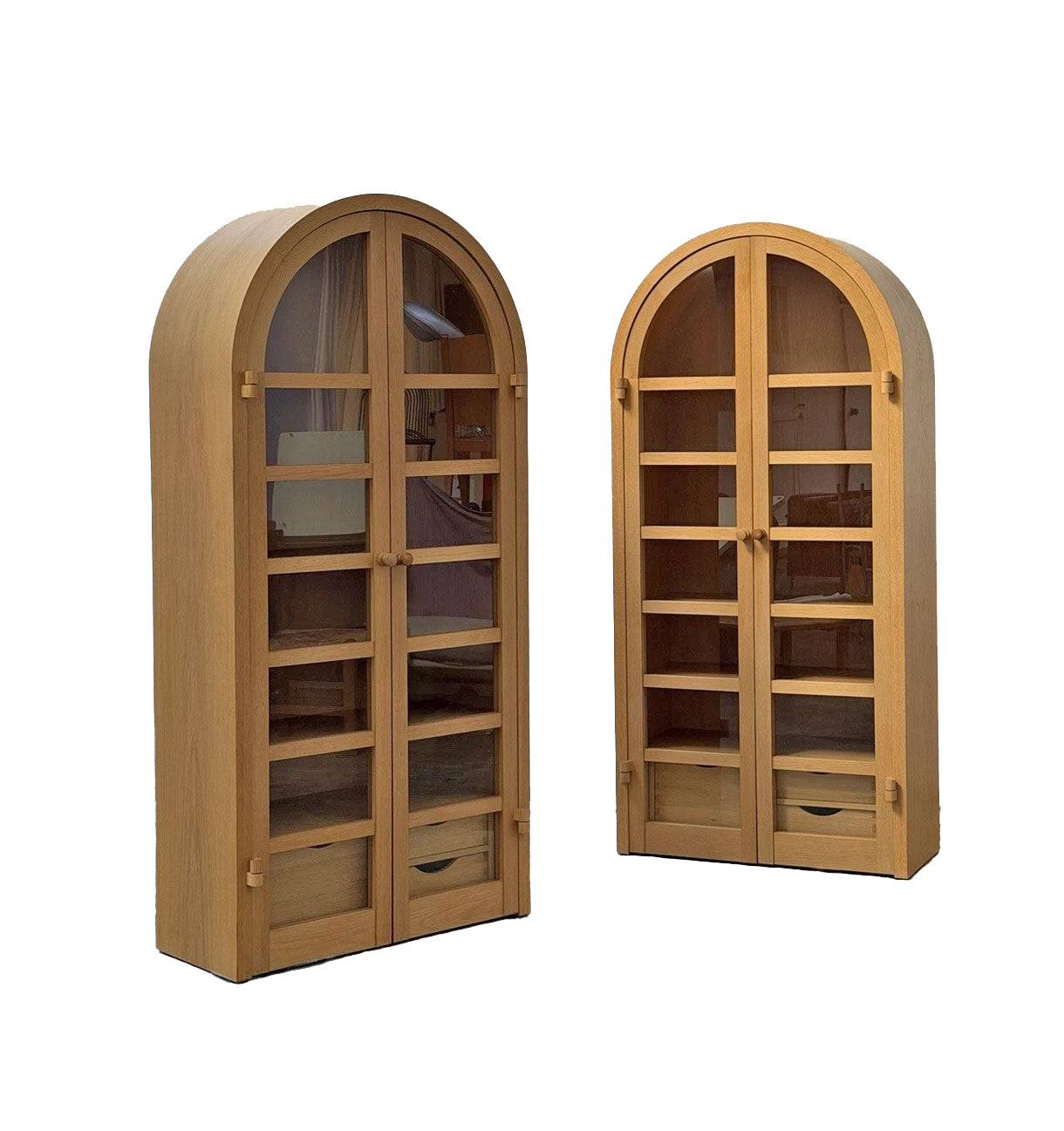 Vitrine Display Postmodern Cabinet Handmade, German 20th C
