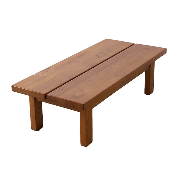 Maison Regain Elm Coffee Table France, 1970's
