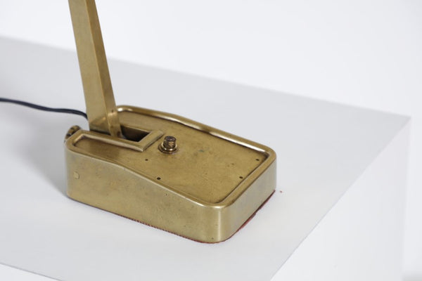 Modernist Brass Desk Lamp, German 60's