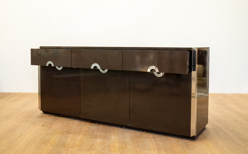 Willy Rizzo Sideboard For Mario Sabot, 1970s