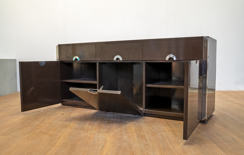 Willy Rizzo Sideboard For Mario Sabot, 1970s