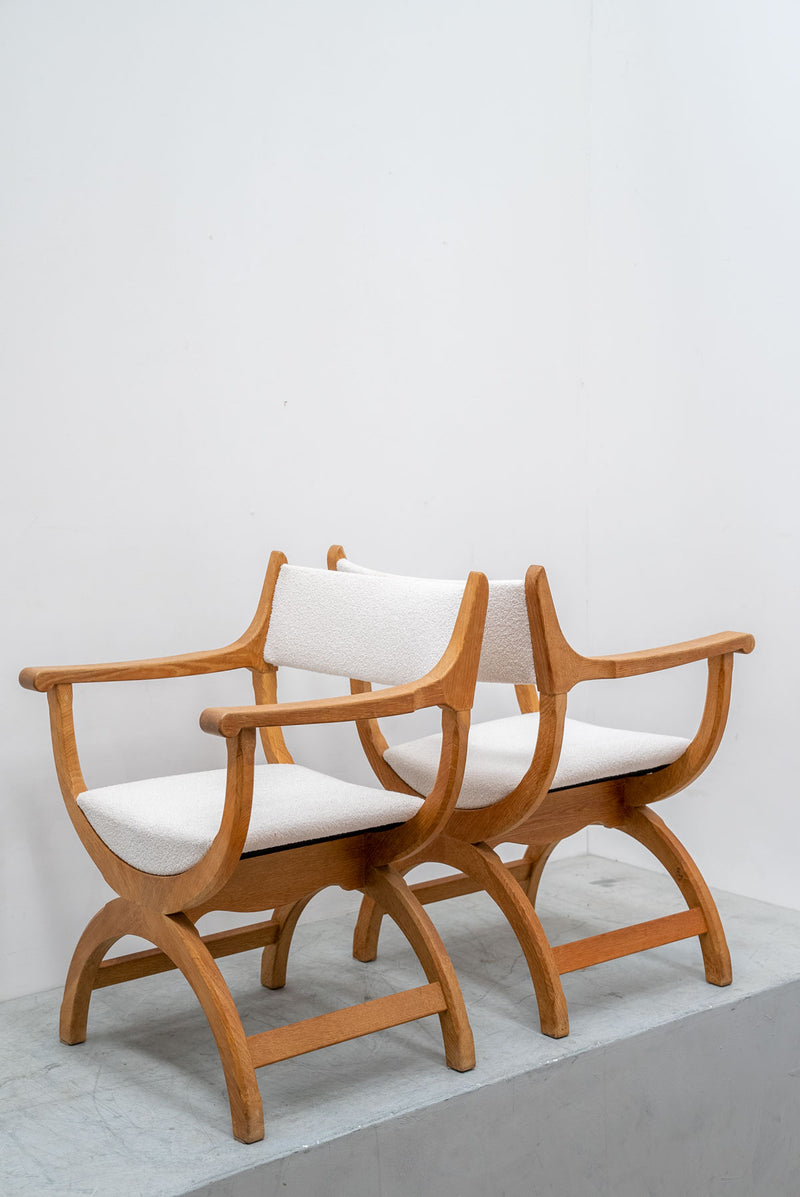 Henning Kjærnulf ‘Curule’ Chair, Denmark, 1970's