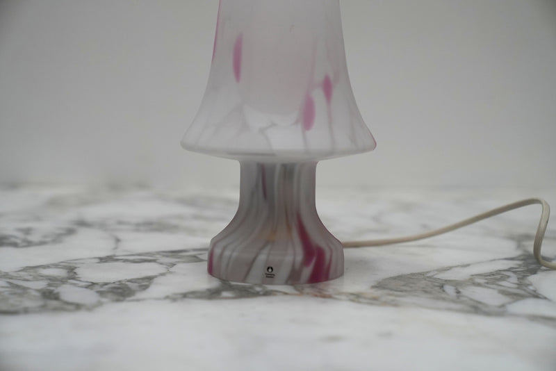 Blown Glass Table Lamp by Pukenberg, Sweden