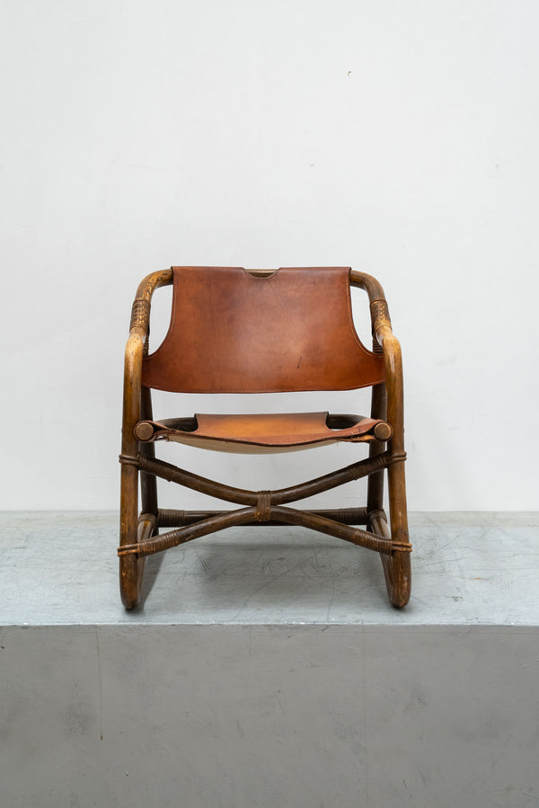 Espri Leather Safari Chair Ikea, 1970's