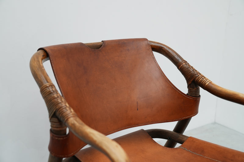 Espri Leather Safari Chair Ikea, 1970's