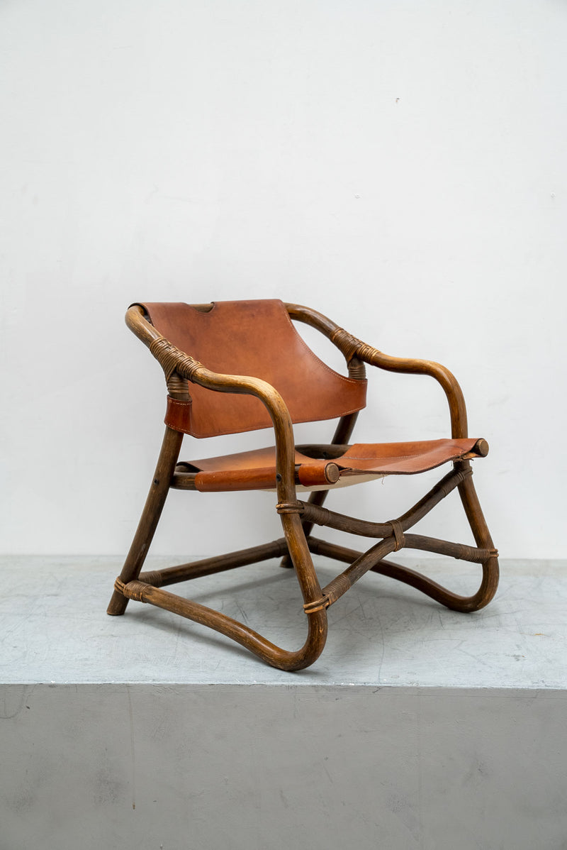 Espri Leather Safari Chair Ikea, 1970's