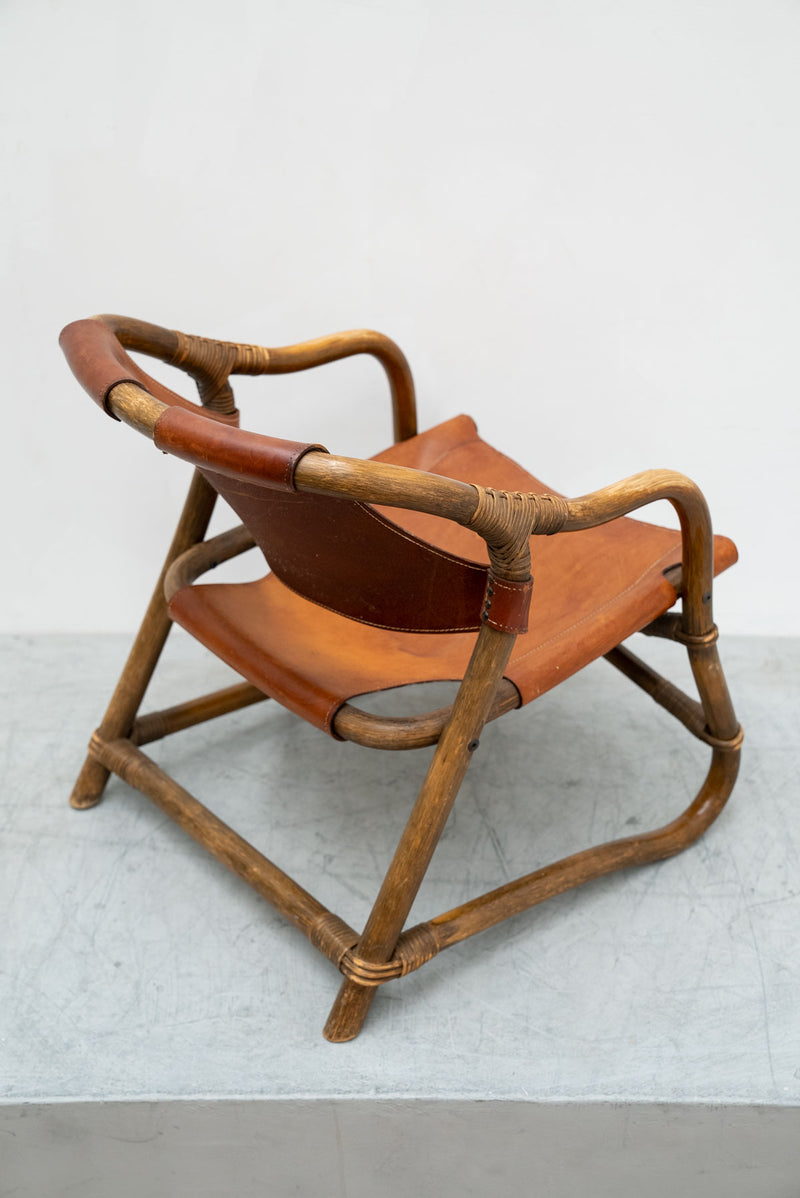 Espri Leather Safari Chair Ikea, 1970's