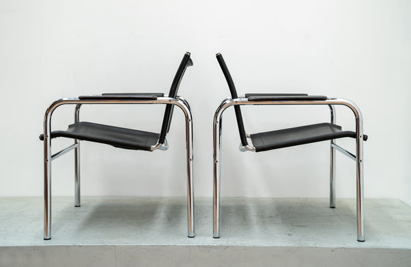 Postmodern Klinte Leather Chairs by Tord Bjorklund For Ikea 1980's