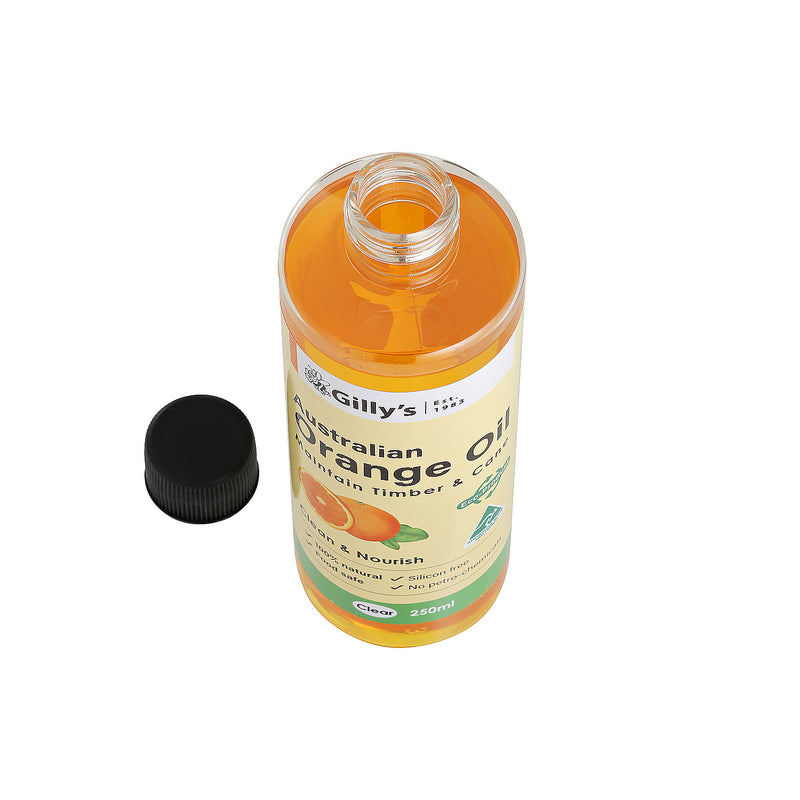 Orange Oil Furniture Polish - Clear, 250ml, Gilly's