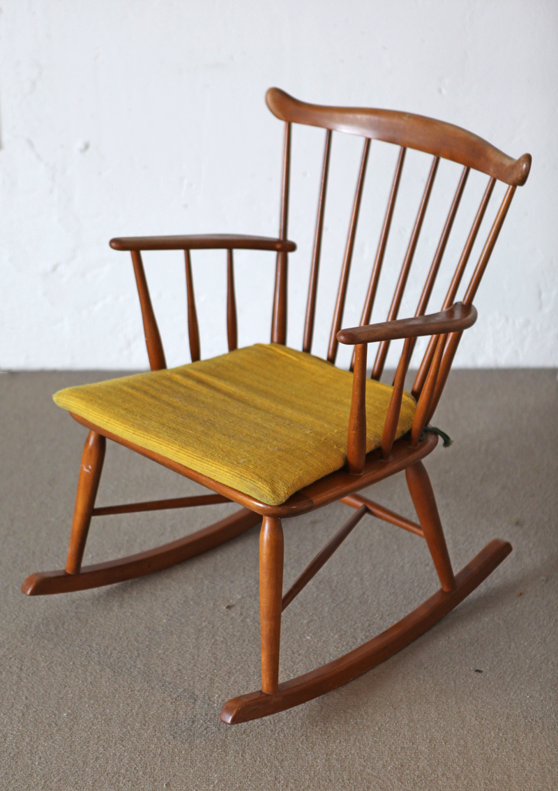 Rocking Chair, Danish Beech, 50s