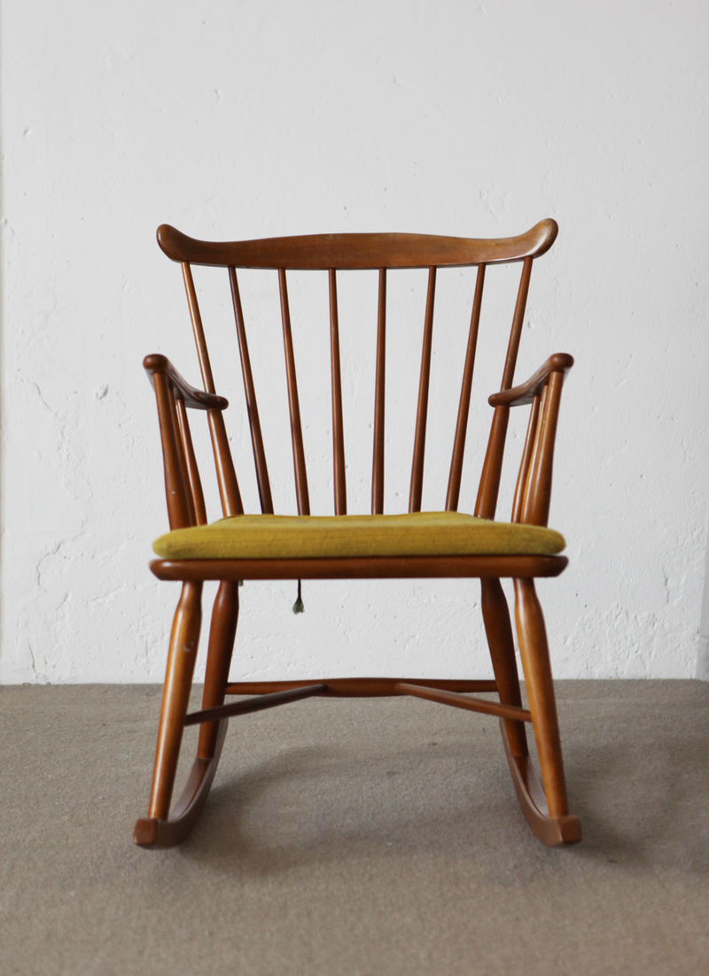 Rocking Chair, Danish Beech, 50s