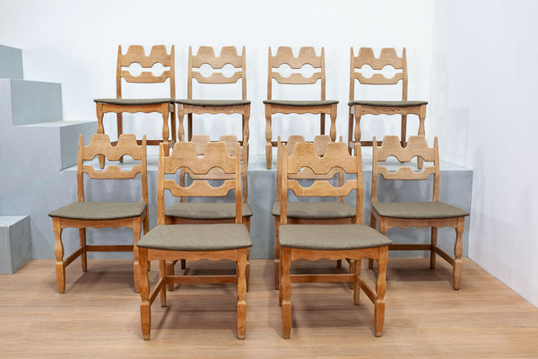 Razor Back Dining Chairs by Henning Kjærnulf, Danish